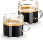 Qipecedm Espresso Cups Set of 2 Double Spouts